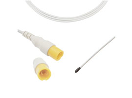 Sonde de température rectale pédiatrique réutilisable Compatible Biolight de A-BL-06, 2.252KΩ, 2pin