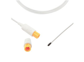 Sonde de température rectale pédiatrique réutilisable Compatible Edan de A-LB-14, 2.252KΩ, 2pin