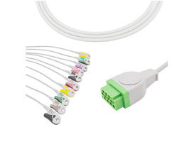 A2030-EE0 câble EKG Compatible avec les soins de santé GE 11 broches 10KΩ IEC Cli