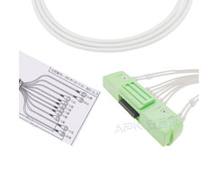 A1024-EE1 Nihon Kohden Compatible EKG câble 40P connecteur 20KΩ AHA Snap