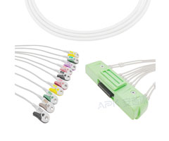 A2024-EE0 Nihon Kohden Compatible EKG câble 40P connecteur 20KΩ IEC pince