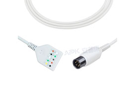 Câble de jonction ECG 5 fils AHA / IEC 6pin Compatible avec la fiche technique Mindray de A5037-EK2D