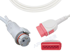 Câble adaptateur IBP Compatible avec les soins de santé GE de A0705-BC02 avec connecteur BD