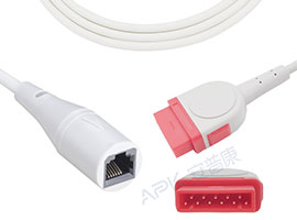 Câble adaptateur IBP Compatible avec les soins de santé GE de A0705-BC03 avec connecteur Abbott/Medi