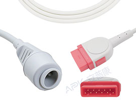 Câble adaptateur IBP Compatible avec les soins de santé GE de A0705-BC05 avec connecteur Edward/Baxt