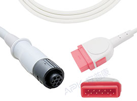 Câble adaptateur IBP Compatible avec les soins de santé GE de A0705-BC07 avec connecteur logique Med