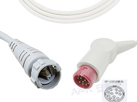 Câble adaptateur IBP Compatible Philips de A0816-BC06 avec connecteur Medex/Argon