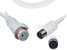 Câble IBP Compatible Mindray de A1318-BC08 6pin, avec connecteur BD