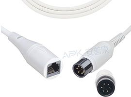 Câble IBP Compatible Mindray de A1318-BC09 6pin, avec connecteur Abbott/Medix