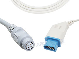 A1411-BC04 câble adaptateur IBP Compatible Nihon Kohden avec Philips/B. Connecteur Braun