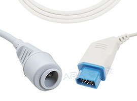 Câble adaptateur IBP Compatible Nihon Kohden de A1411-BC05 avec connecteur Edward/Baxter