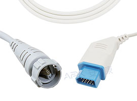 Câble adaptateur IBP Compatible Nihon Kohden de A1411-BC06 avec connecteur Medex/Argon