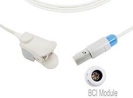 Capteur pédiatrique Compatible d'agrafe de doigt de Mindray de A1318-SP129PV avec le câble de 260cm