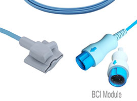 A1318-SI140PU Mindray Compatible infantile doux SpO2 capteur avec 300cm câble rond 7 broches