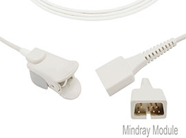 Capteur SpO2 d'agrafe de doigt pédiatrique Compatible de Mindray de A1318-SP203PV avec le câble DB9(