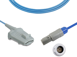 Capteur de pointe souple adulte Compatible Mindray de A1315-SA129PU avec câble 260cm 6 broches
